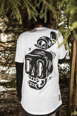 T-SHIRT BIG SKULL LONG LENGTH