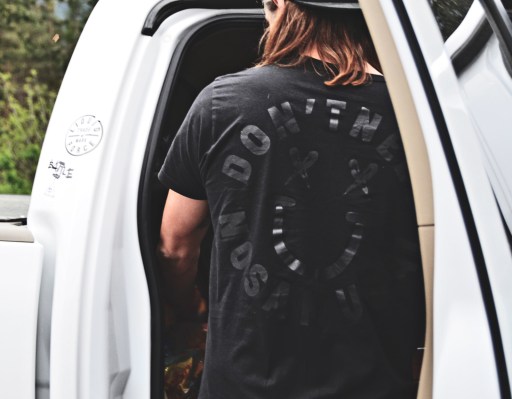 T-SHIRT SMILE BLACK LONG LENGTH