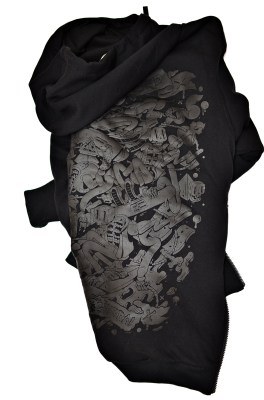 DOUBLE KILLER HOODIE BLACK